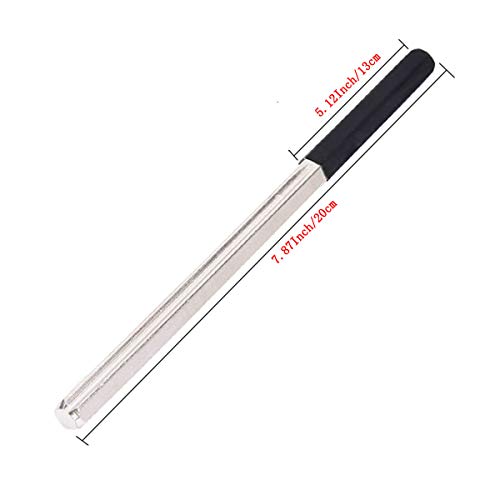 Guitar Luthier Tool Kit Included Guitar Fret Crowning Luthier Dressing File with Narrow/Medium/Wide 3 Edges, Stainless Steel Fret Rocker, 2 Pcs Fingerboard Guards Protectors and Grinding Stone - Thumbnail 2
