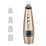 Blackhead Remover Vacuum Pore Cleaner, USB Rechargeable Acne Comedone Extractor, Facial Blackhead Electric Removal Tool Exfoliating Machine, 5 Suction Power 4 Replacement Probes for Women and Men