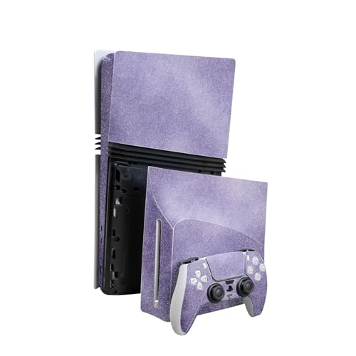 Glossy Glitter Skin Compatible with PlayStation 5 Pro Bundle + Disc Drive for P…
