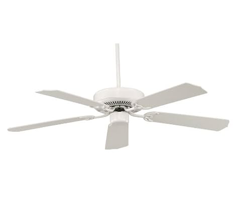 Amazon Com Savoy House 52 Fan 5w Wh Builders Specialty 52 Inch