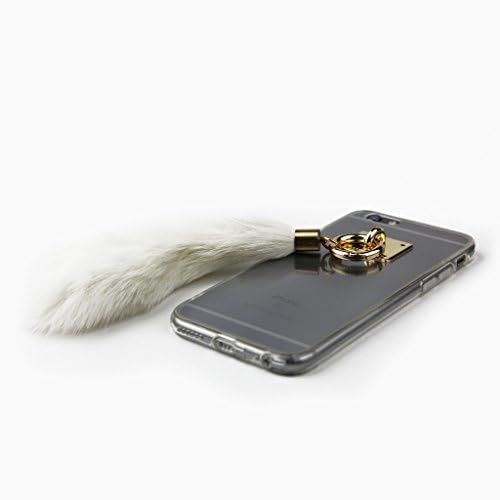 White Faux Rabbit Foot iPhone 6 6S Case