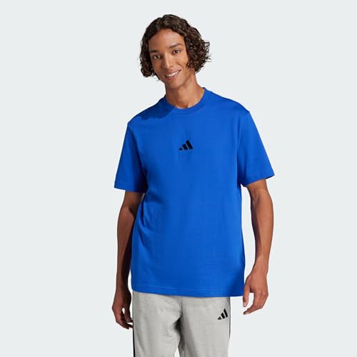 Herren Essentials Small Logo Single Jersey Shirt, Team royal Blue/Black, S