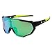 X-TIGER Polarized Sports Sunglasses with 5 Interchangeable Lenses,Mens Womens Cycling Bike Glasses,Baseball Running Fishing
