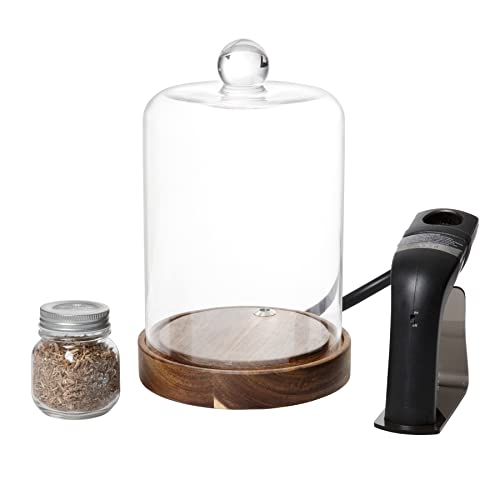 Crafthouse by Fortessa Individual Mini Glass Smoke Cloche for Cocktails/Charcut…