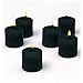 Candle Charisma Black Unscented Votive Candles - 10 Hour Burn time - Set of 72 for Dinner, Wedding, Halloween and Holiday Decorations
