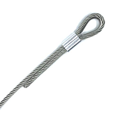HEVERP 30 PCS M6 Stainless Steel Thimble for 7/32-1/4 Inches Diameter Wire Rope/Cable