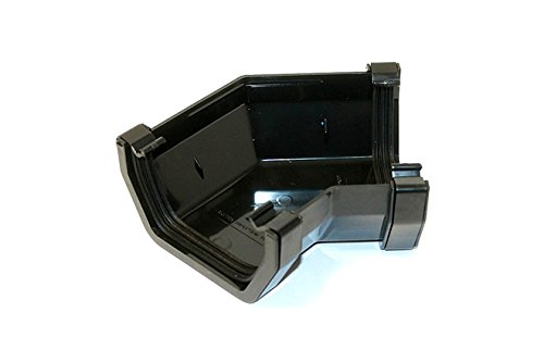Marshall Tufflex Squareline Gutter 114mm 135 Degree Angle RWSA2 (Black)