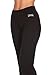 Unique Styles Fold-Over Waistband Stretchy Cotton Blend Yoga Pants (Large-2Pack Black & Grey)