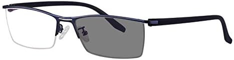 Transition photochromic Progressive multifocal Reading Glasses Custom Metal Strength Frame UV400 Sunglasses 0 to +300 in 25 increments