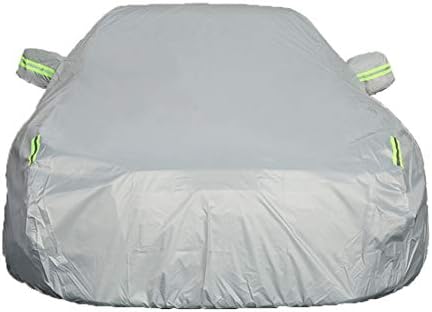 HUXIN Chegai Dodge Full Range Of Models (applicable) Rainproof Sunscreen Thickening Special Car Cover Car Clothes Plus LOGO Silver Gray (color : Cool Wei)