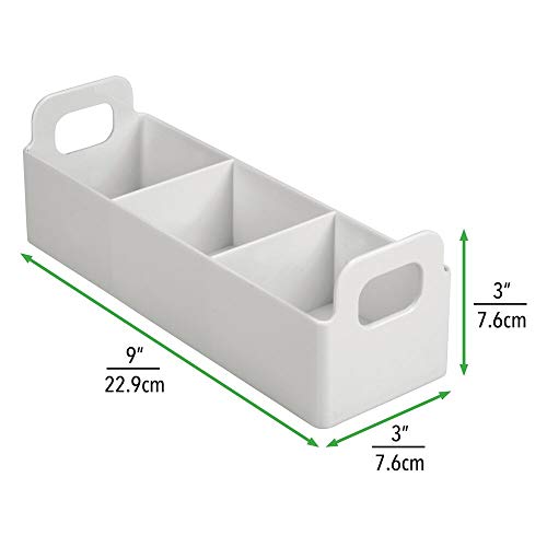 mDesign Plastic Kitchen Pantry, Medicine Countertop Organizer