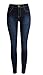TomYork Wash Denim High-Waist Skinny Jeans
