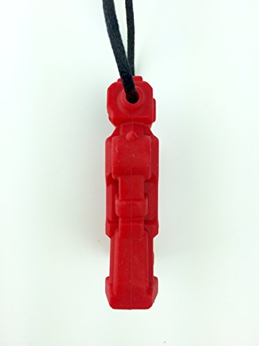 chubuddy Robot Chewy Robotz - Red, Non-Toxic