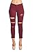 Women's Hight Waisted Butt Lift Stretch Ripped Skinny Jeans Distressed Denim Pants