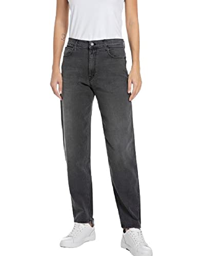 REPLAY Keida Jeans para Mujer, Gris (97 Dark Grey), 27W / 30L