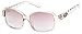Harley-Davidson Women's Quilted Temple Sunglasses, Champagne Frames/Rose Lens