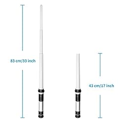 TWODNBD Light Up Saber, Telescopic Extendable