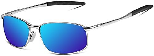 Sunglasses Man Polarized Driving Sunglasses-SUNMEET Sports Golf Fishing Sunglasses for Men Metal Frame Menโs Sunglasses S1002