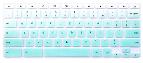 Keyboard Cover for HP Chromebook x360 11-ae Laptop & HP Chromebook 11 G2 G3 G4 G5 Series & HP Chromebook 11 G6 EE & HP 14" Touch-Screen Chromebook (NOT Fit HP Chromebook 11 G5 EE) Gradient Mint - Thumbnail 4