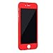 ABC® 360° Full Body Protective Case+Tempered Glass Screen For iPhone 6 4.7 Inch (Red)