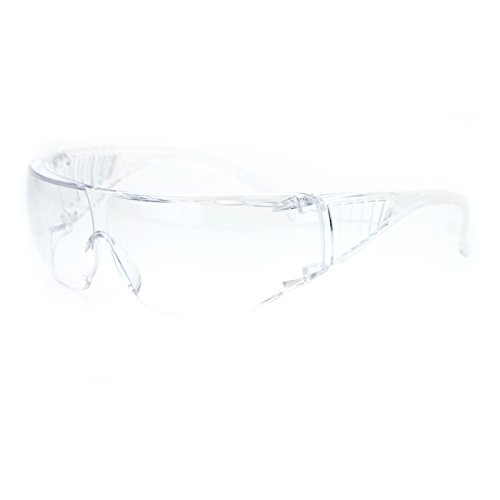 SA106 Light Weight Fit Over Safety Eye Glasses & Sunglasses Clear