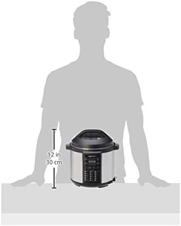 AmazonBasics Cuiseur-vapeur électrique multi-usage 23-en-1, 5,5 litres, 1 000 W, acier inoxydable brossé, avec livre de recettes gratuit