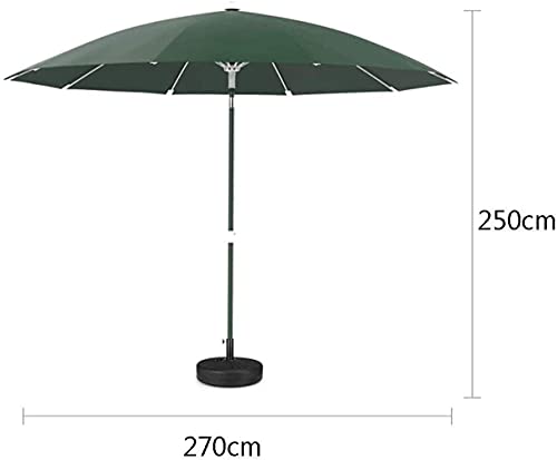 CCLLA Outdoor Sonnenschirme Patio Deluxe Outdoor Markt Regenschirm mit Neigung, versetzter Sonnenschirm für Pool, Deck… – Bild 5