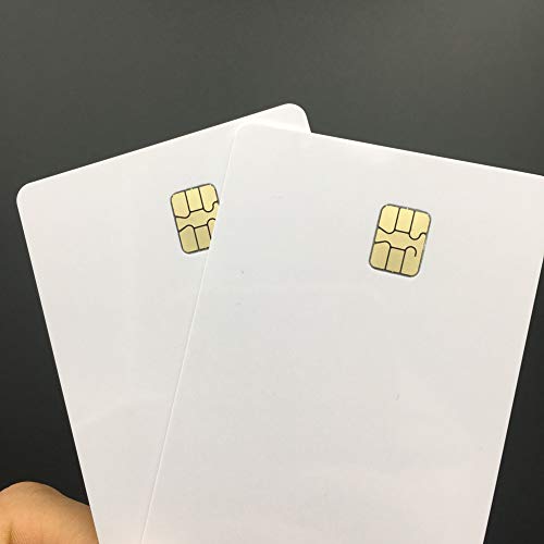 10pcs SLE4442 with 2 Track Hi co Magnetic Stripe Composite PVC Card (Black)