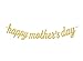 Qibote Mother's Day Banner Gold Glitter Happy Mother's Day Banner for Mother's Day Party Decorations