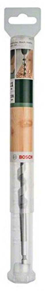 Bosch 2609255235 Wood Auger Drill Bit with Self-Cutting Threaded Point/Diameter 11mm