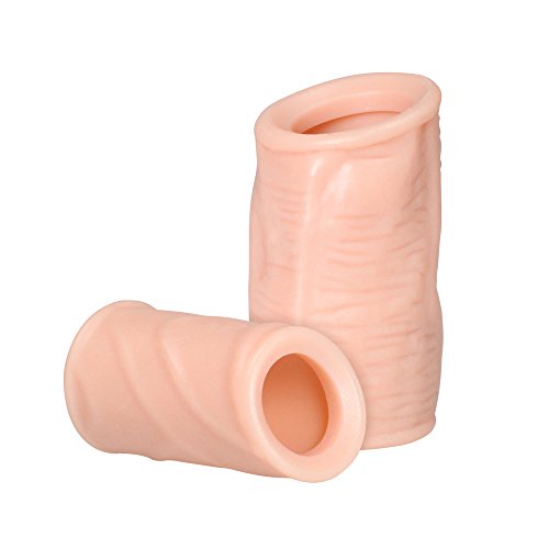 Toysdance 2 Piece Of Male Penis Sleeve Flexible Foreskin Cock Ring TD0321