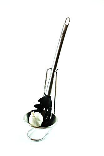 Vertical Spoon Rest / Spoon Holder / Ladle Holder – 4” stainless steel cup (holds all sizes / all utensils)