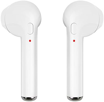 Bluetooth Earbuds, SUPVIN Twins Mini Wireless Bluetooth V4.2 Earpieces Stereo Headset Noise Cancelling Hands Free Headphones Sports Earphones for iPhone,Galaxy,Android and more (White)