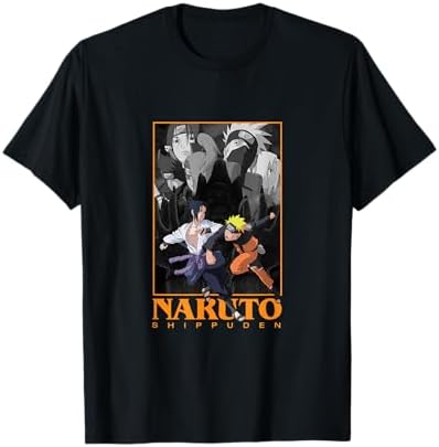 Amazon.com: Naruto Shippuden Orange Box with Kanji Anime T-Shirt