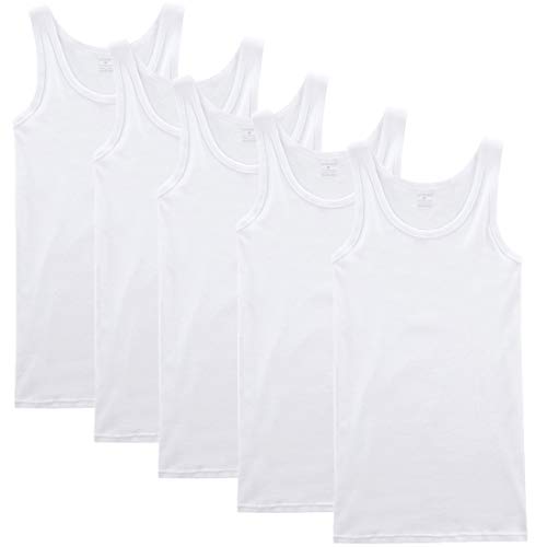 white mens vest