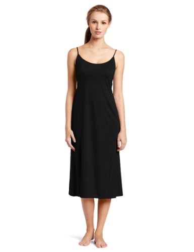 Natori Women's Shangri-La Nightgown, Black, Large