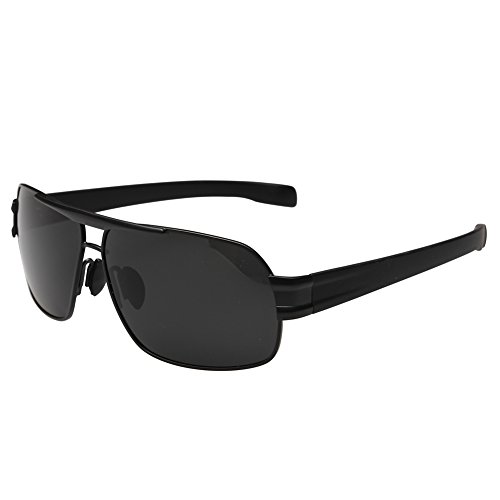 Joopin-Polarized Sunglasses Men Polaroid Driving Sun Glasses Mens Sunglass (Black Grey)