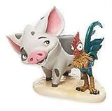 Disney Moana Pua & Heihei Loose PVC Figure Figurine Cake Topper Toy