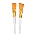 Face Mask Brush, Golden Brush Mud Mask Brush to Apply Facial Mud, Eye Mask, Serum and Peel, Synthetic Bristles and Ergonomic Transparent Handle, Mask Applicator Brush
