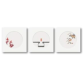 Four Season View Painting Artwork for Home Framed x3 Panels