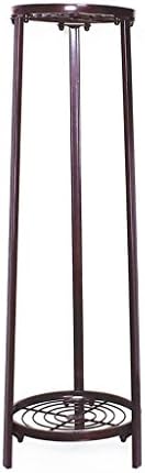 LWJJHJ Flower stand Table Flower Tall Pot Stand stool Flower stand Plant stand Side 2 Tier Home Garden Iron Plants Flowers Pots Indoor Rack (Color : A)