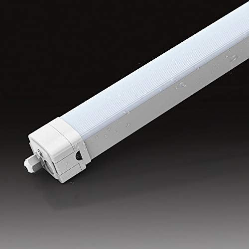 TONFFI LED Feuchtraumleuchte Wannenleuchte 60W 150CM für Garage Lager Feuchtraum Garten, LED Werkstattlampe…