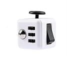 Fidget Cube Relieves Stress Best for Adults Who Want Stress Relief, Grand Oasis Relax Toy Desk Toy for Children with Buttons(White Black)