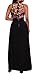 Jiujiuyi Women's Sleeveless Embroidered Floral Print Chiffon Romper Dress Black