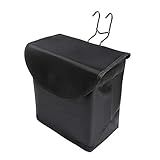 Pannow Bicycle Front Basket with Hook, Folding Detachable Cycling Storage Bag with Lid Cycling Pet Bike Basket Carrier Bag Pet (Blue)