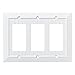 Franklin Brass W35274-PW-C Classic Beadboard Triple Decorator Wall Plate, Single