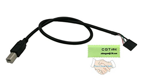 CGTime USB 2.0 Type B Male to Dupont 5 Pin Female Header Motherboard Cable Cord(50cm)