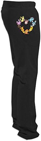 Texhood MEN'S Love Eevee Family Black Workout Pant Size XXL