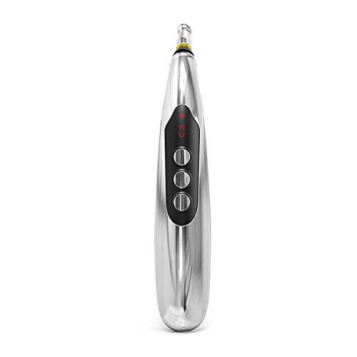 5-in-1 Acupuncture Pen USB Rechargeable Energy Acupuncture Pen with 5 Massage Head LED Display Electronic Meridians Laser Acupuncture & Acupressure Massager - Thumbnail 7