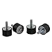 ZRM&E 4PCS M8 VD Rubber Vibration Mount Air Compressor Bobbin Isolator Damper Male Thread Silentblock Shock Absorber Base 30x20mm Y